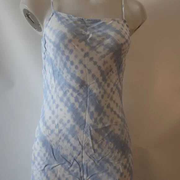 Womens Staud Blue White Cloud (Item- 3) July Strappy Rayon Maxi Dress 4 - Picture 11 of 15